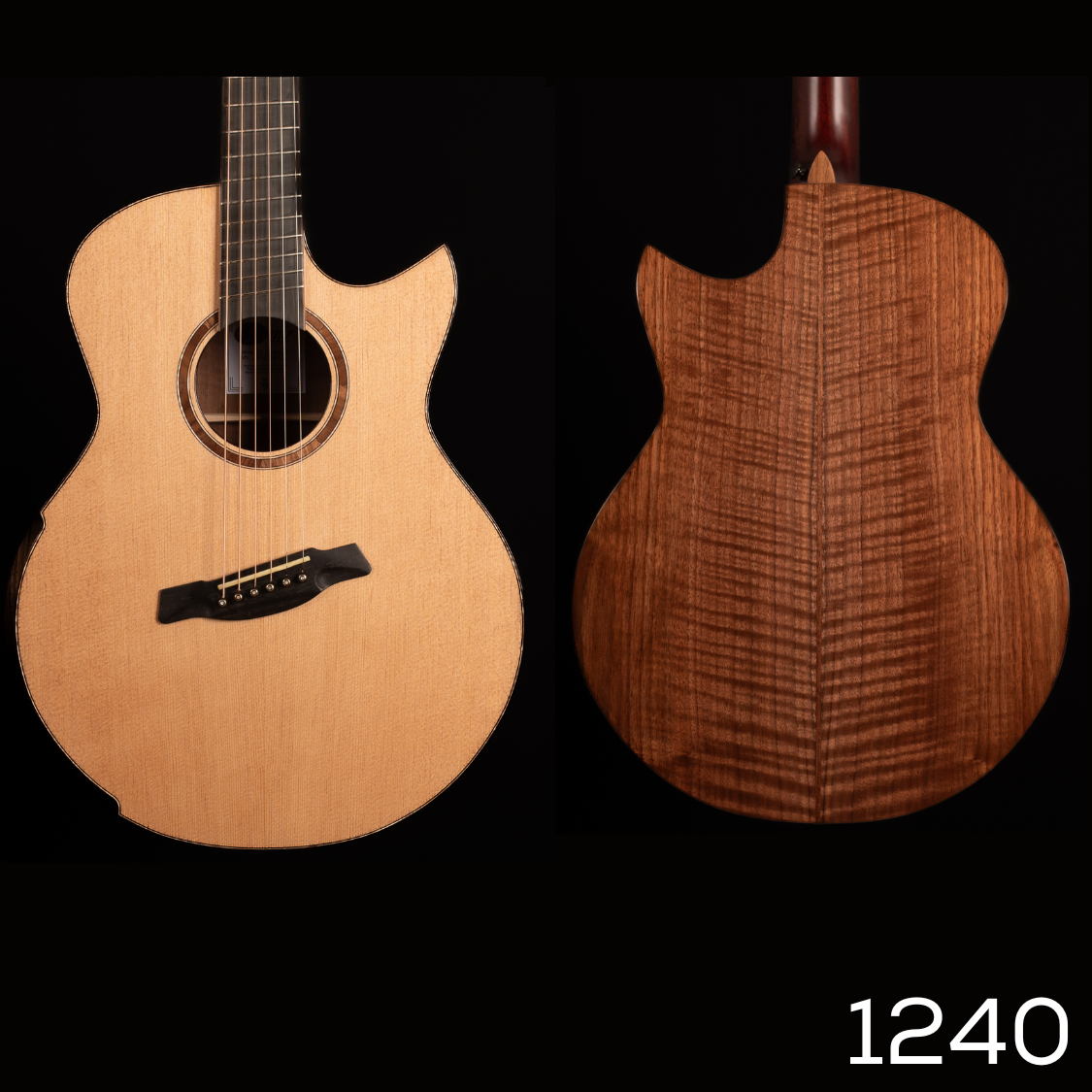 AVENIR 25 SERIES AUDITORIUM SITKA SPRUCE FLAMED WALNUT FAN FRET
